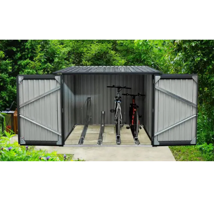 Armadietto per riporre biciclette in metallo con doppia porta in acciaio zincato per negozio di biciclette