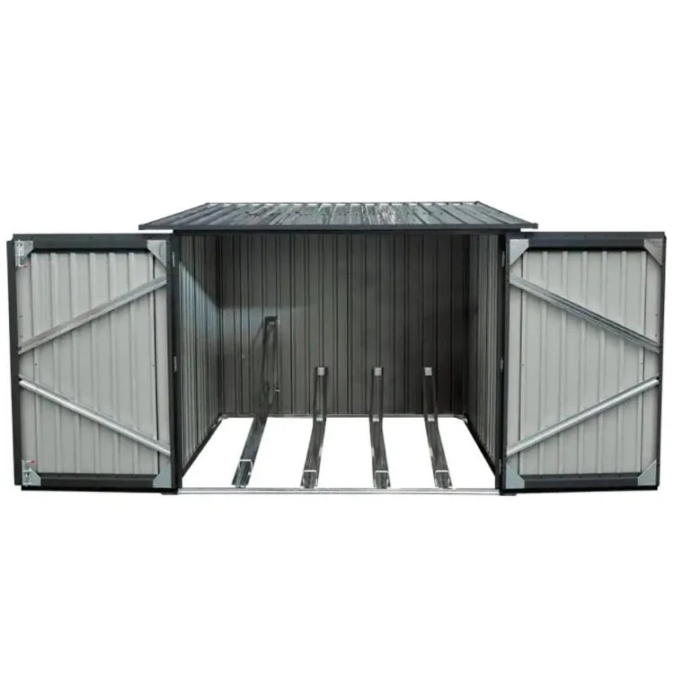 Capannone per negozio di biciclette in metallo