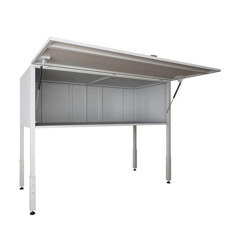 Parcheggio per auto sopra l'armadietto di stoccaggio del cofano