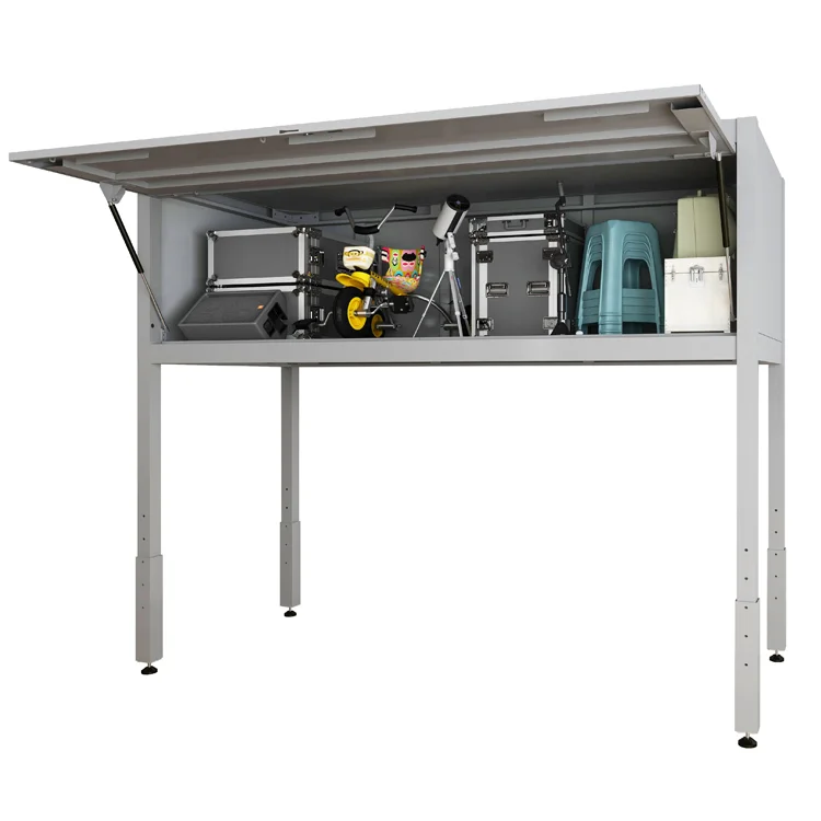 Parcheggio per auto sopra l'armadietto di stoccaggio del cofano