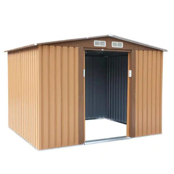 Outdoor Storage Shed with Sliding Door