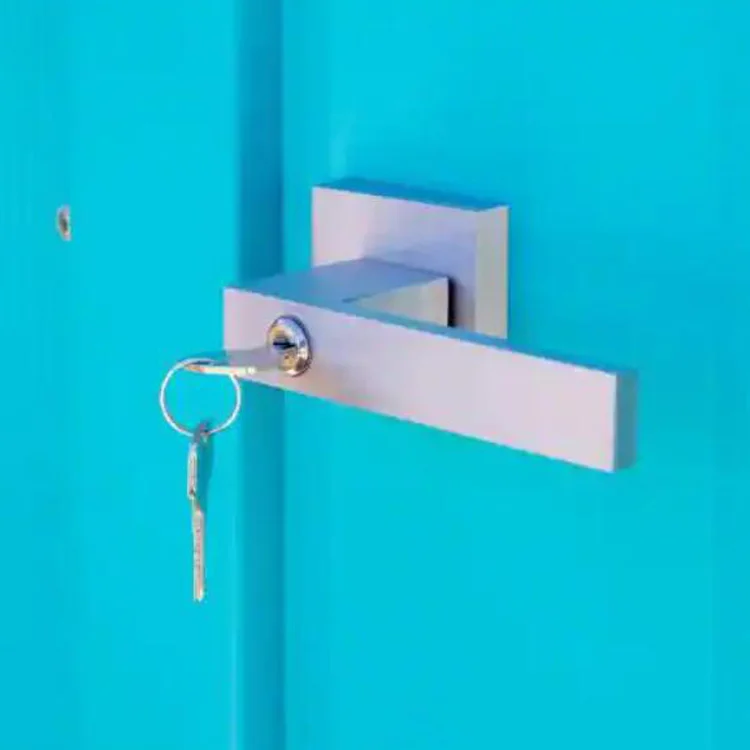 Teal Color Metal Storage Shed