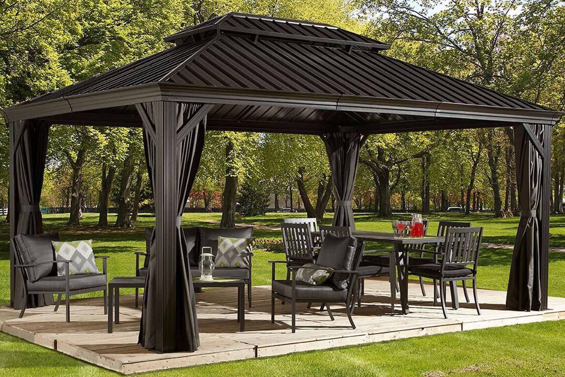 The best gazebos for your outdoor space Metal Sheds
