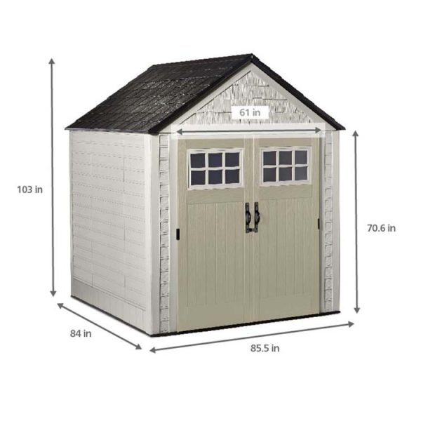 Storage Shed with Utility Hook