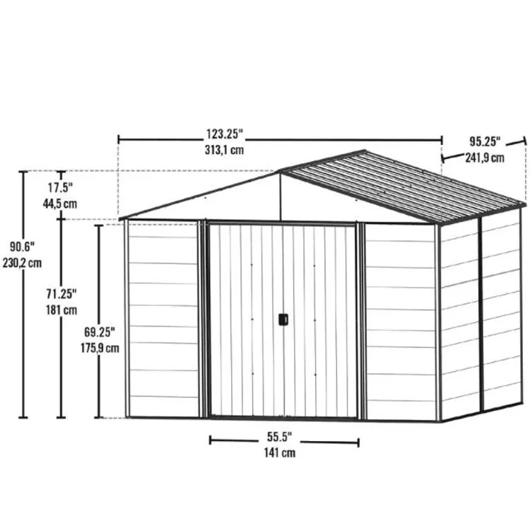 Ironwood Metal Hybrid Shed Kit