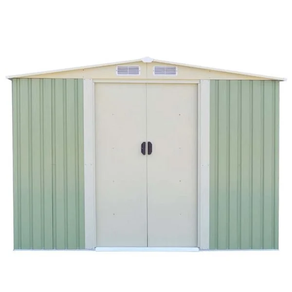 屋外の庭の物置小屋