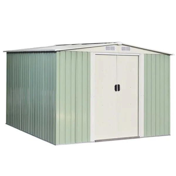 屋外の庭の物置小屋