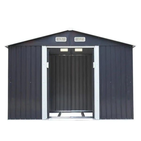 Outdoor Metal Storage Shed with Lockable Door