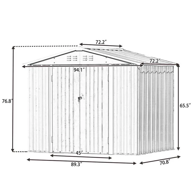 Patio Steel Storage Shed