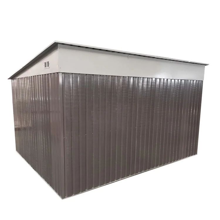 Outdoor Metal Lean to Tool Storage Shed House with Double Sliding Lockable Doors & 2 Air Vents – Bild 3