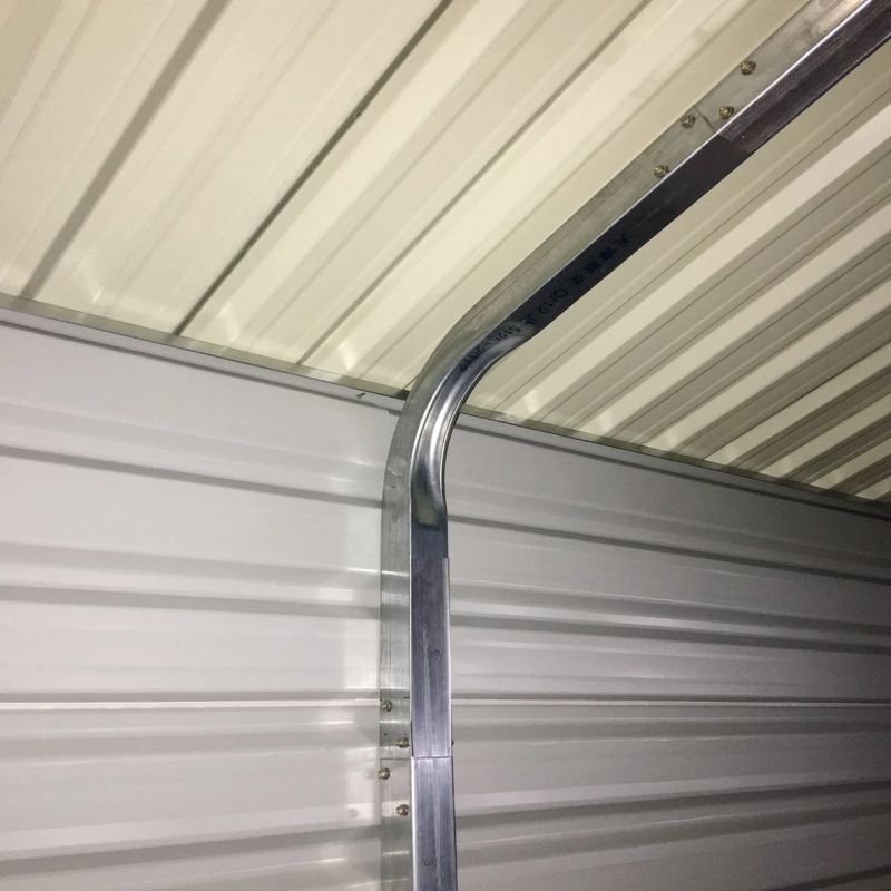 Backyard 21' x 19' Double Garage Metal Shed with Side Entry Door