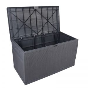 Wooden style HDPE storage tool box