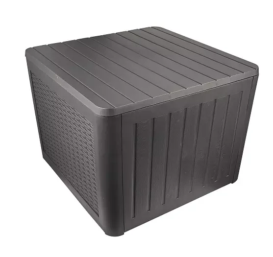 Brown color 30 gallon outdoor storage box