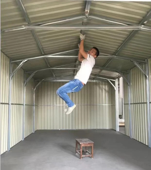 Cobertizo y granero para almacenamiento de metal de 20 × 30 con puerta enrollable