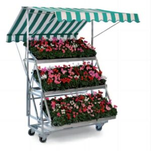 Flower danish trolley cart