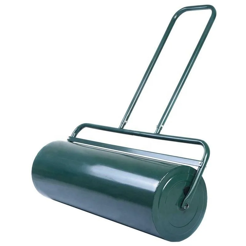 Tow steel garden lawn roller